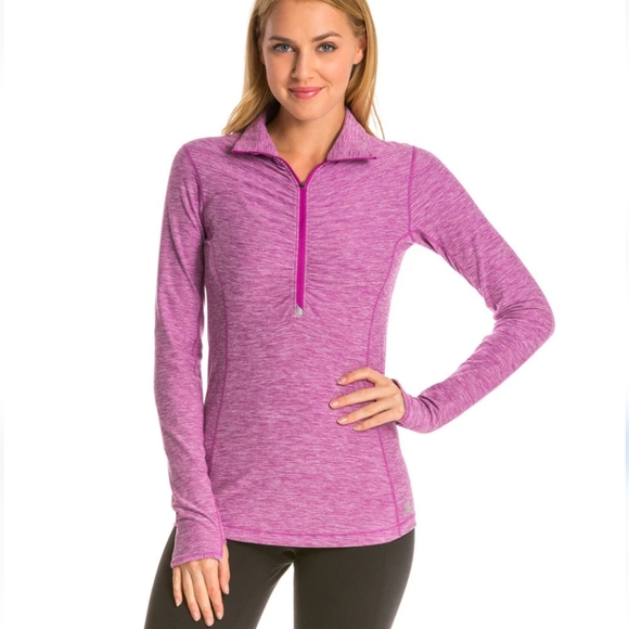 New Balance Half Zip Pullover Running Jacket Running Top Heathered Purple size M - Picture 8 of 8